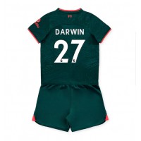 Fotbalové Dres Liverpool Darwin Nunez #27 Dětské Alternativní 2022-23 Krátký Rukáv (+ trenýrky)